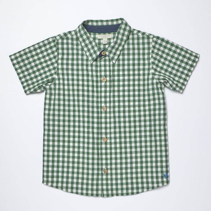 Pink Chicken – Jack Shirt in Green White Check