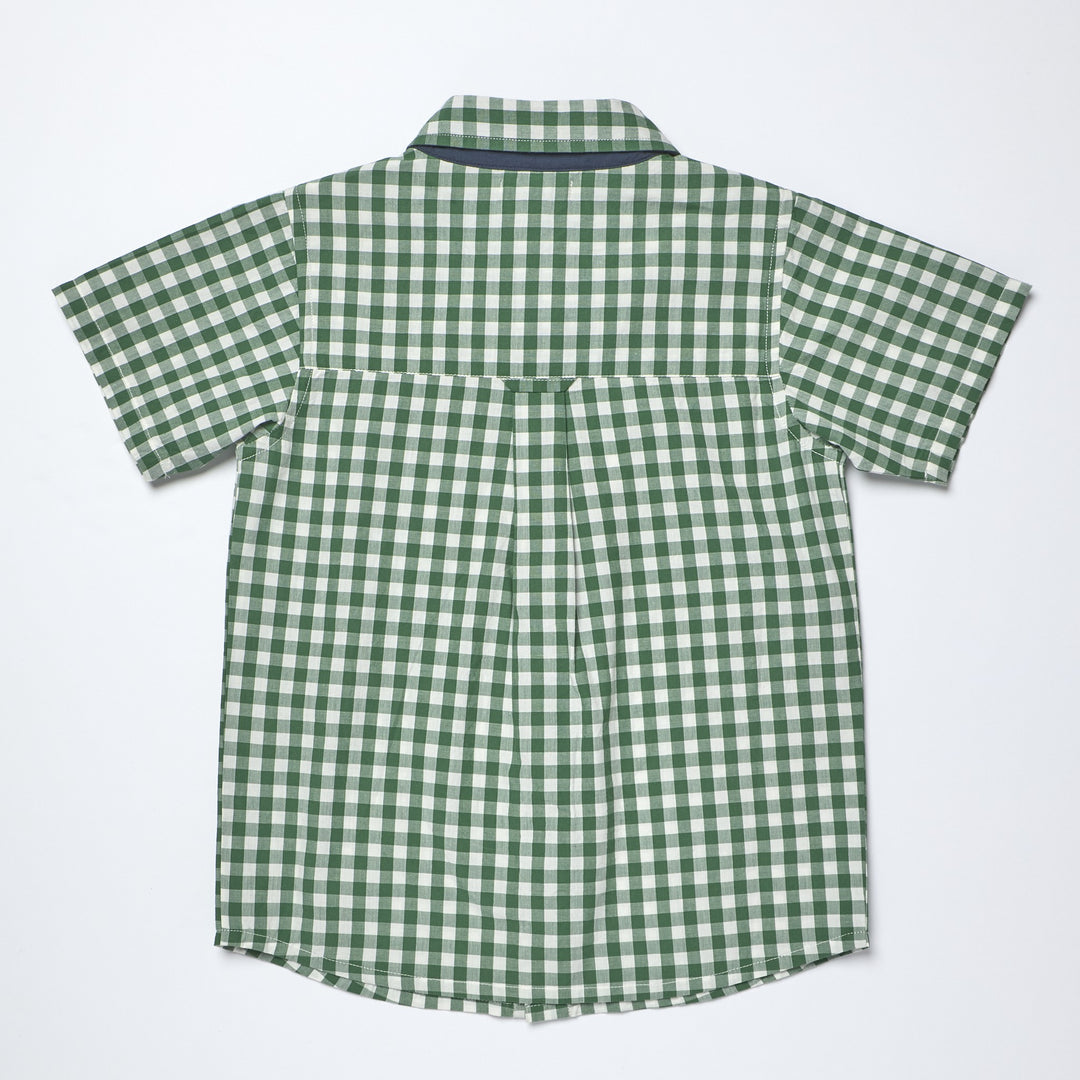 Pink Chicken – Jack Shirt in Green White Check
