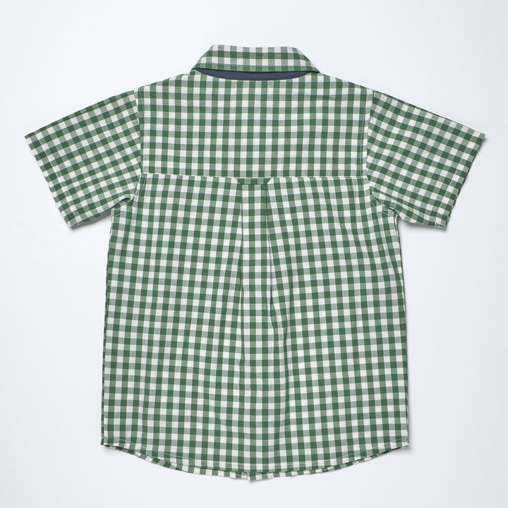 Pink Chicken – Jack Shirt in Green White Check