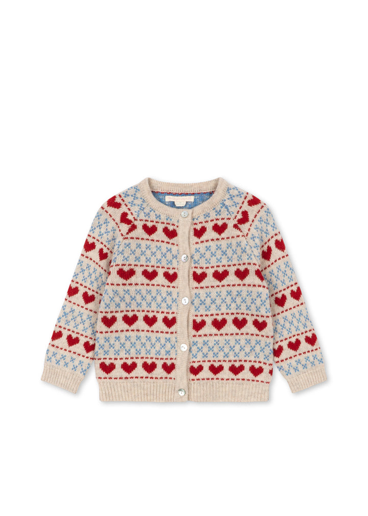 Konges Slojd - Belou Knit Cardigan in Heart