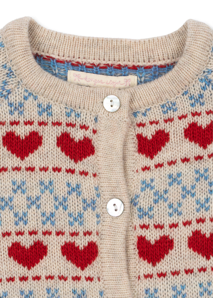Konges Slojd - Belou Knit Cardigan in Heart