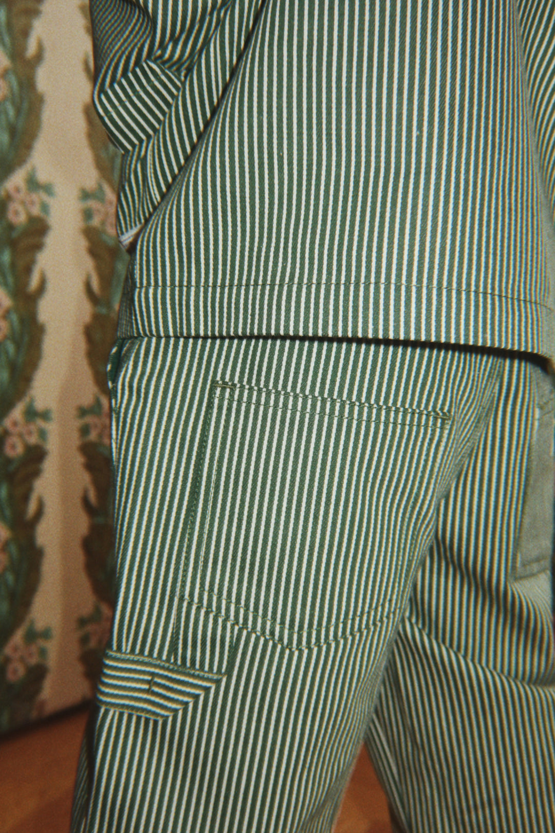 Konges Slojd - Luc Shirt Jacket  in Verte Stripe