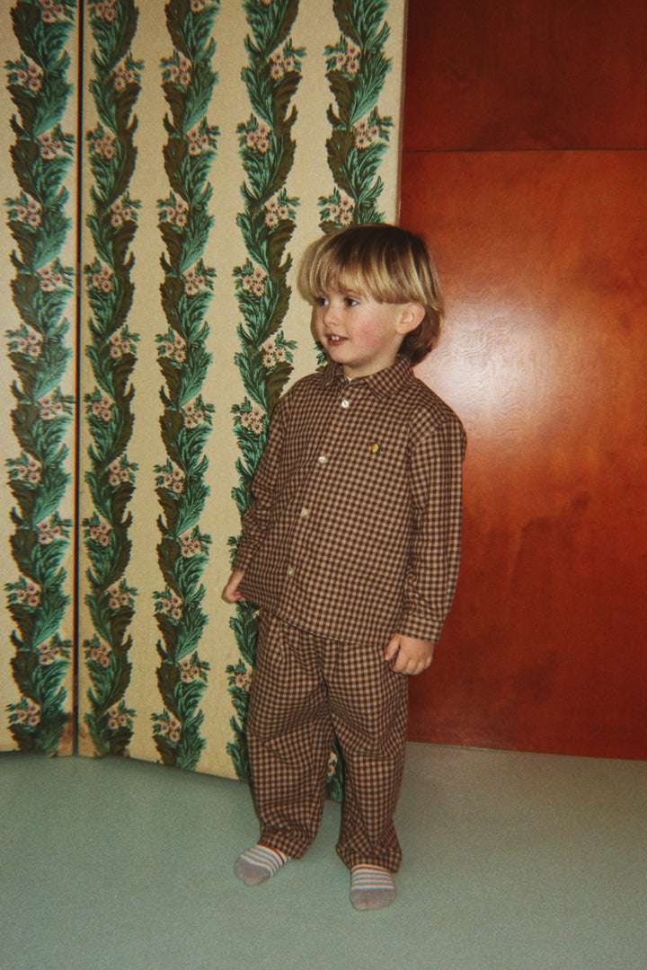 Konges Slojd - Foret Shirt in Chocolate Check