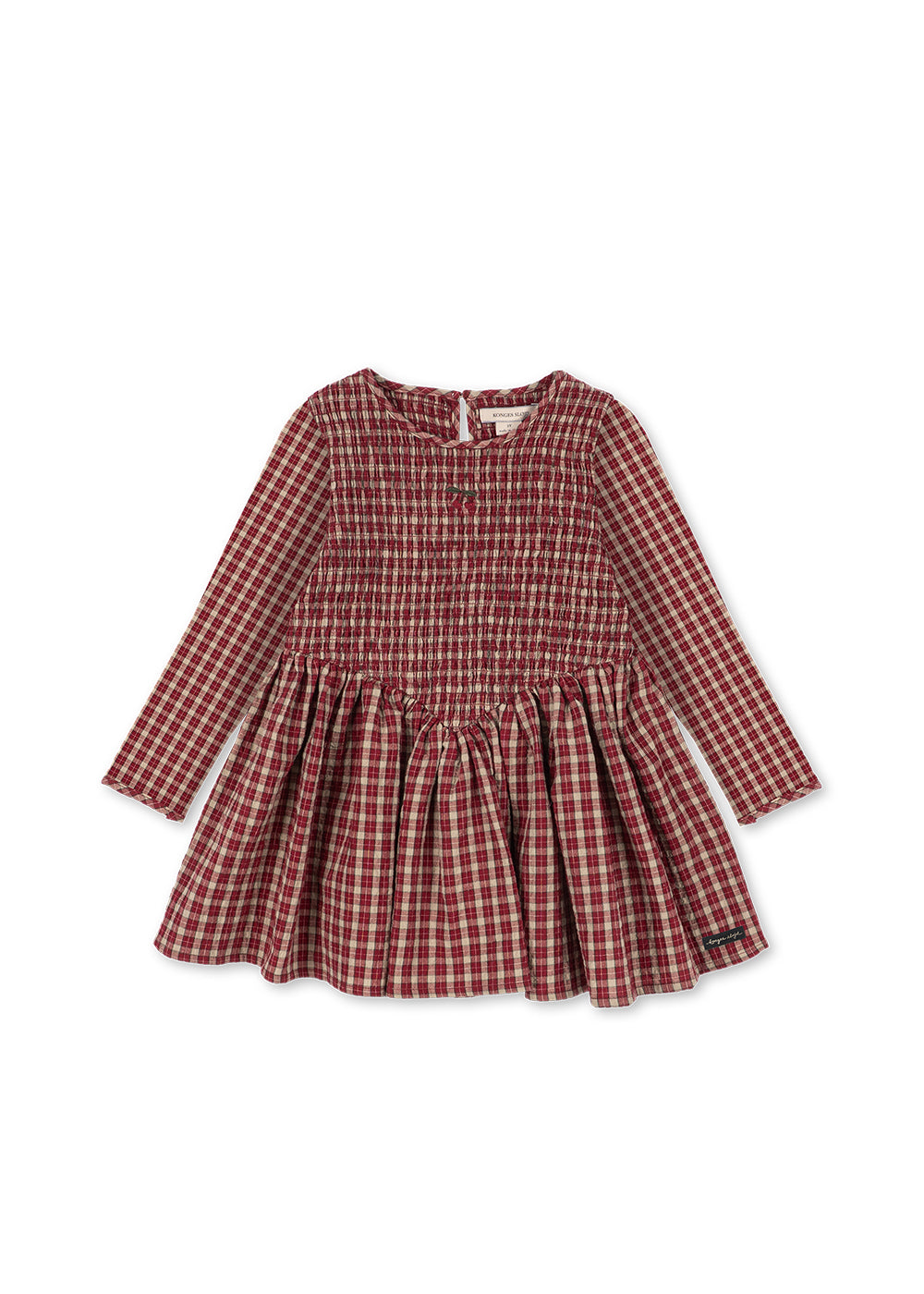 Konges Slojd - Elin Smock Dress in Brick Check