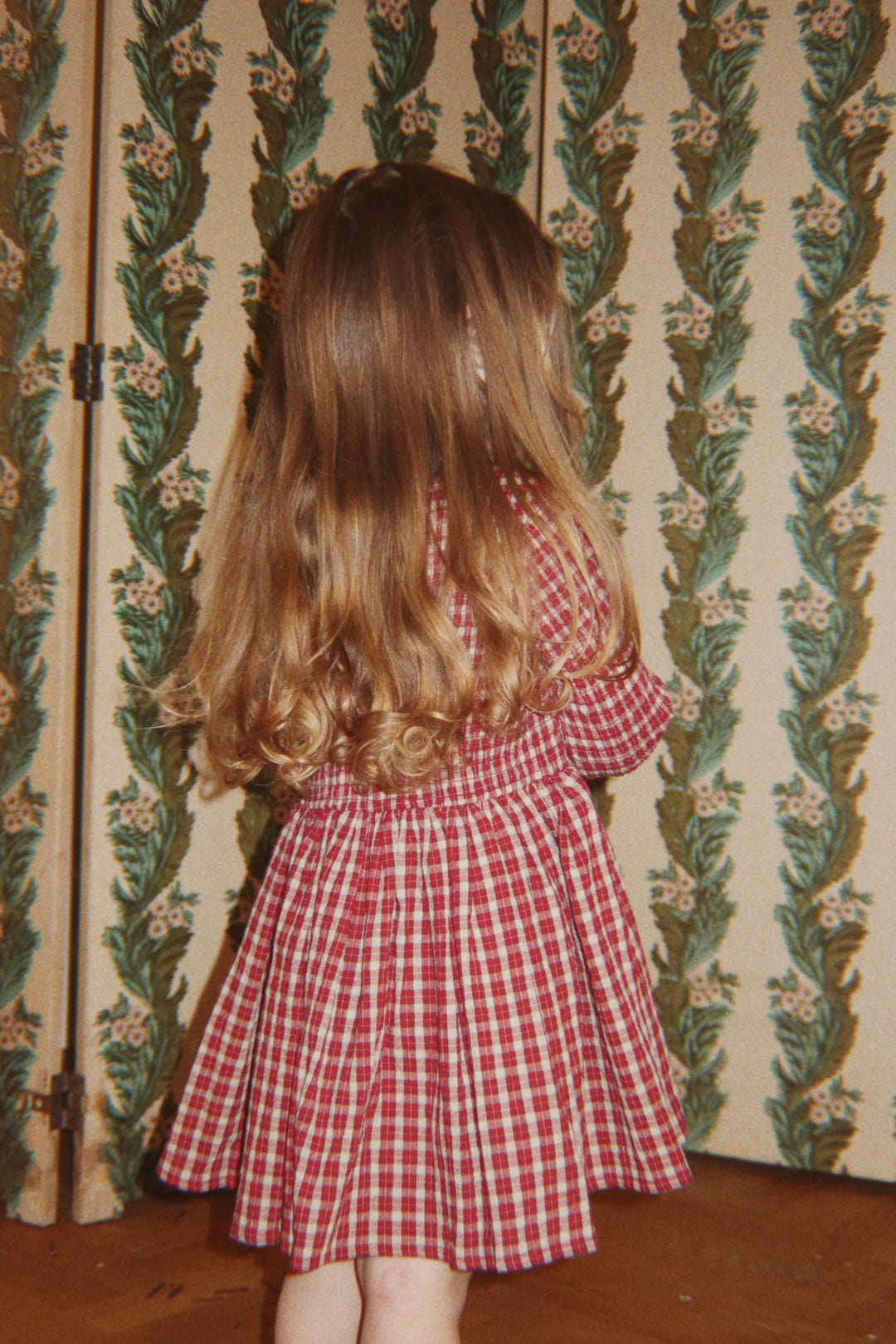 Konges Slojd - Elin Smock Dress in Brick Check