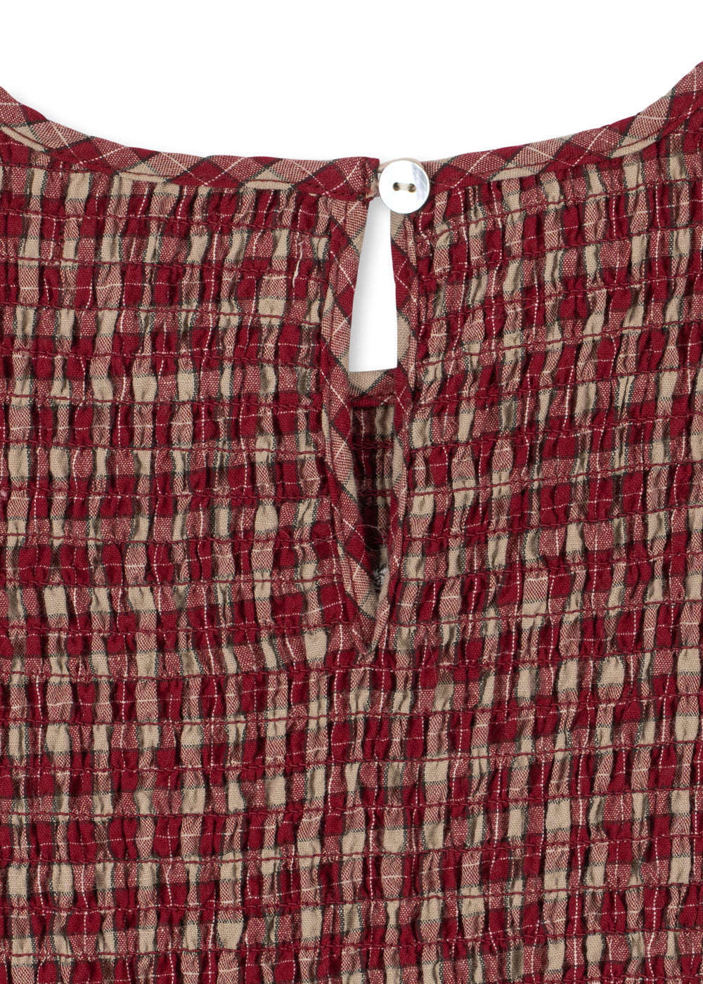 Konges Slojd - Elin Smock Dress in Brick Check