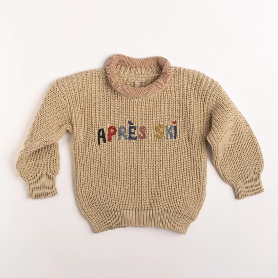 Wild Wawa- Aprés Ski Sweater in Ecru