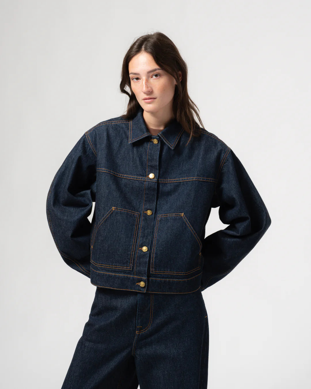 Girls of Dust - Miami Jacket Century Denim in Blue Rinse