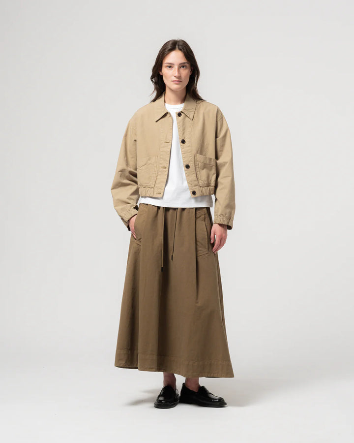 Girls of Dust - Artisan Cotton Linen Shirt in Kelp