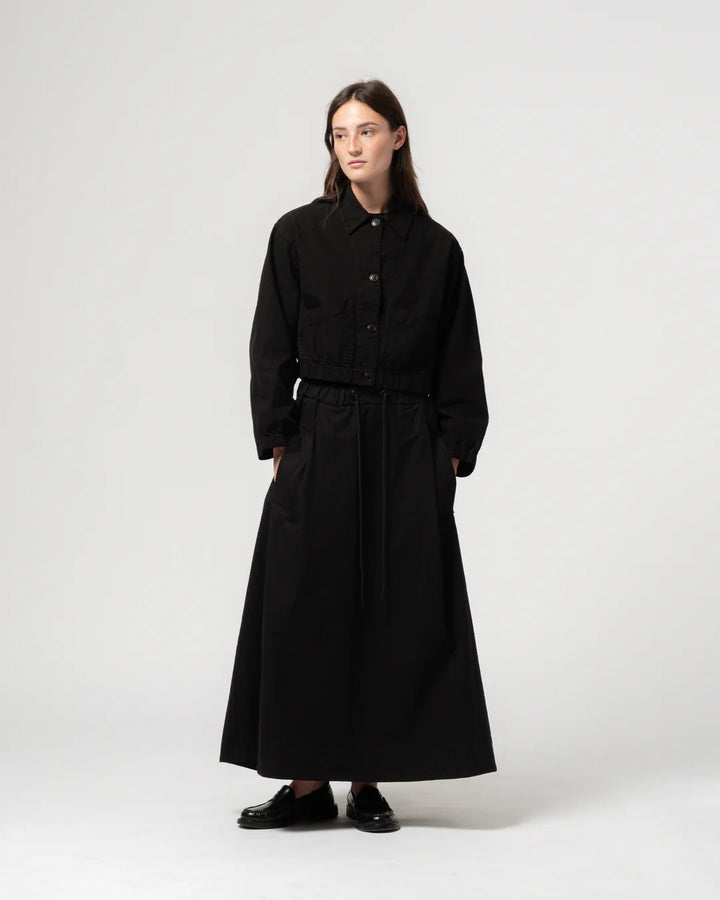 Girls of Dust - Artisan Cotton Linen Shirt in Black