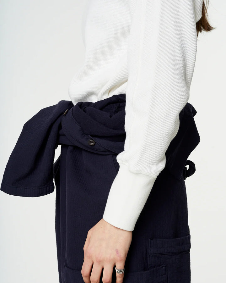 Girls of Dust - Thermo L/S Waffle Jersey in Off White