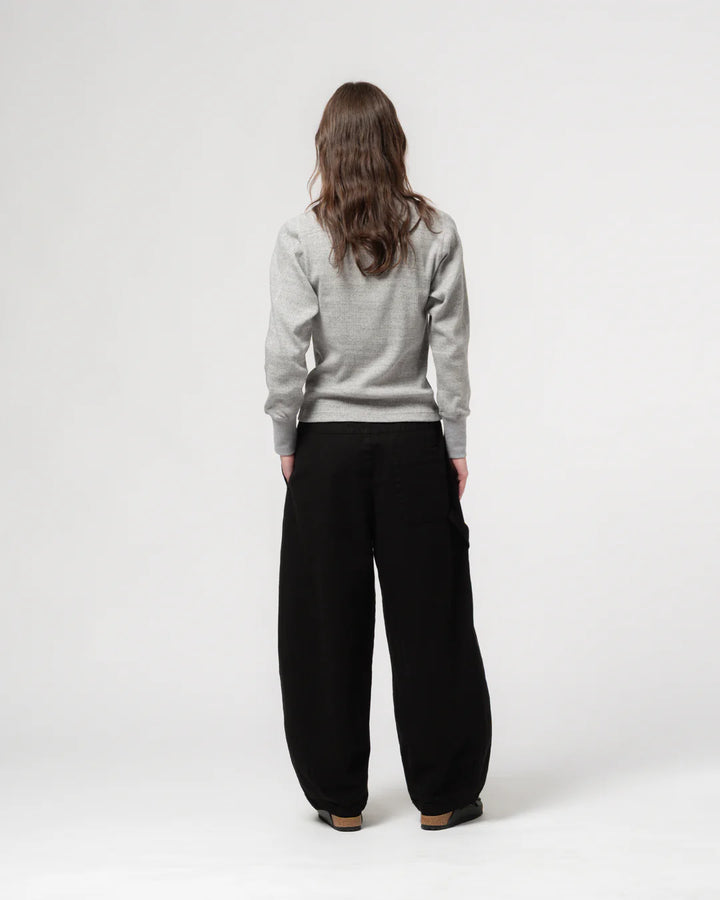 Girls of Dust - Military Rib Button Down in Grey Melange