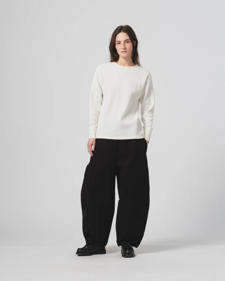 Girls of Dust - Thermo L/S Waffle Jersey in Off White