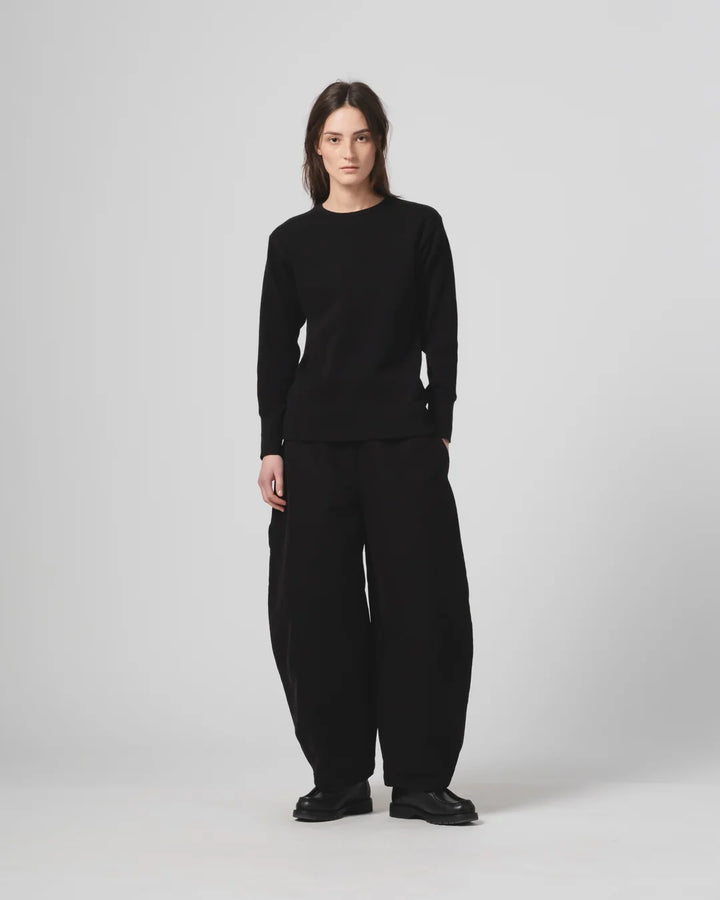 Girls of Dust - Thermo L/S Waffle Jersey in Black