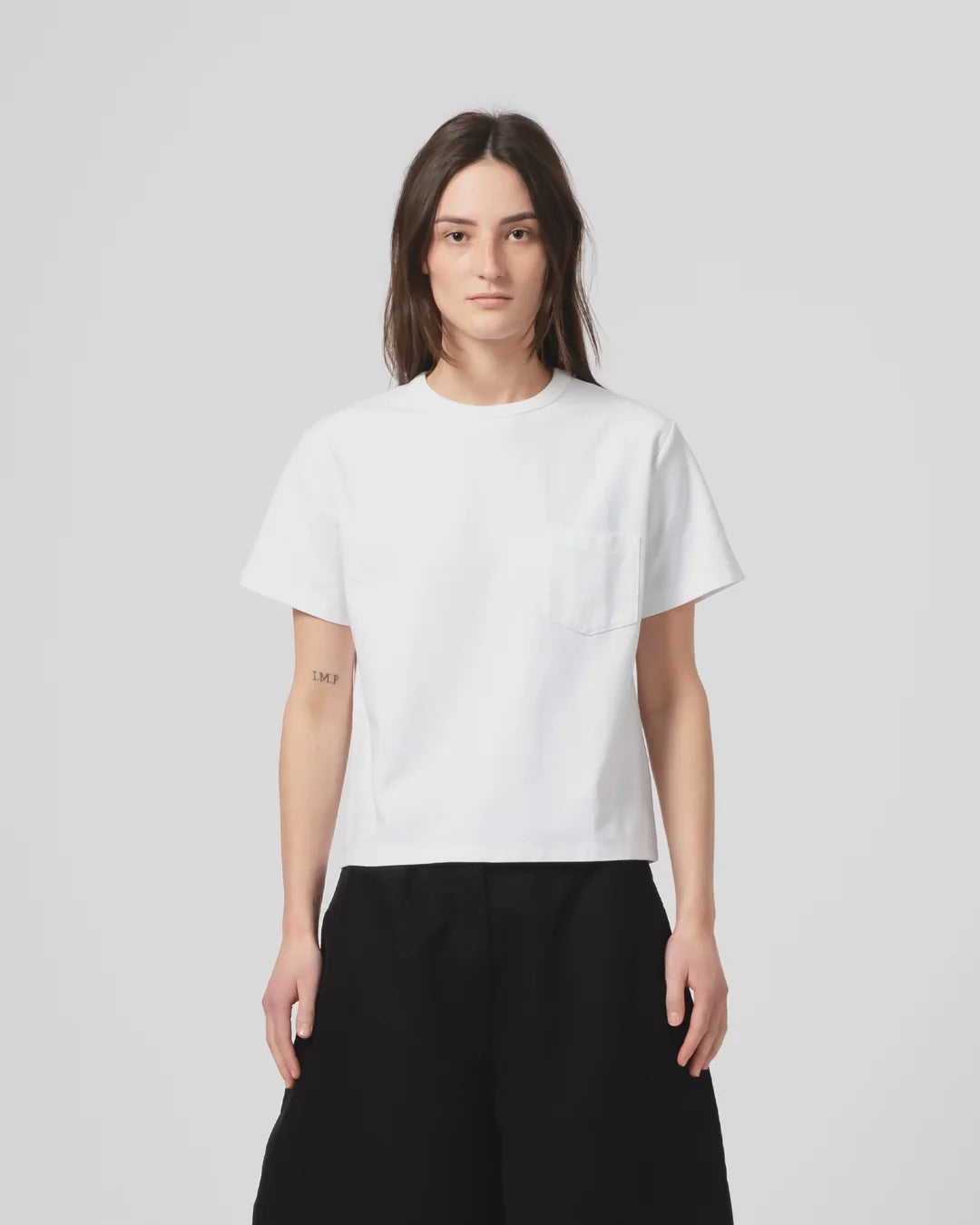 Girls of Dust - Jersey Pocket Tee in White