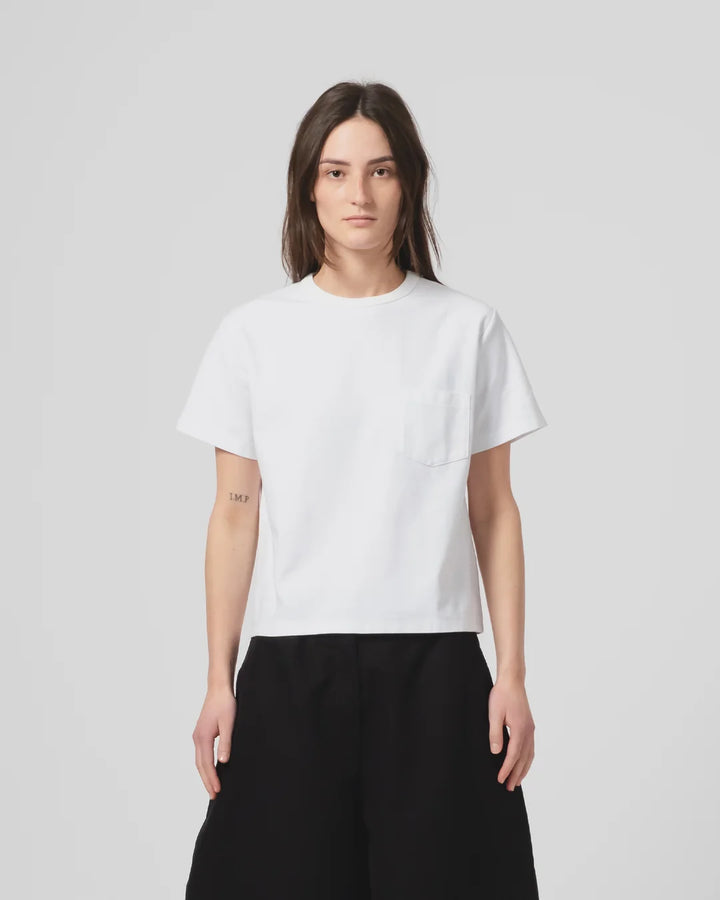 Girls of Dust - Jersey Pocket Tee in White
