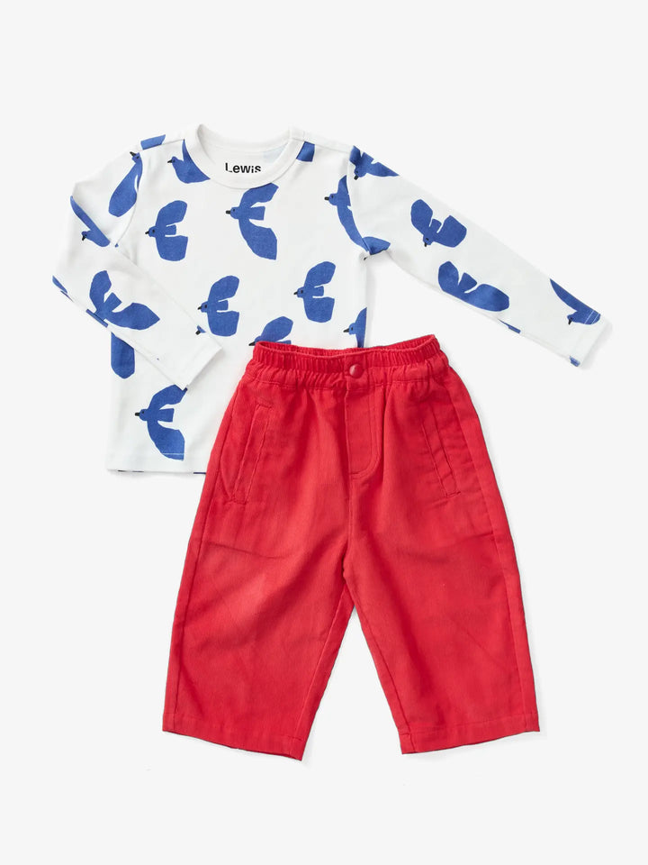 Lewis – Long Sleeve Tee in Dove