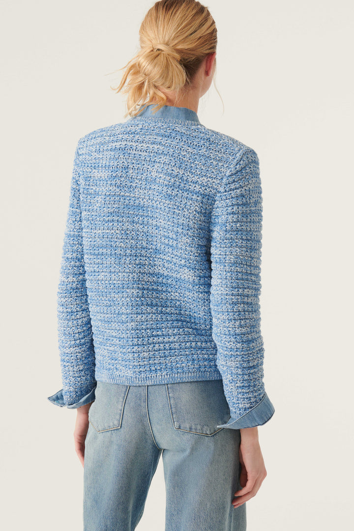 ba&sh – Guspa Knit Cardigan in Bleu