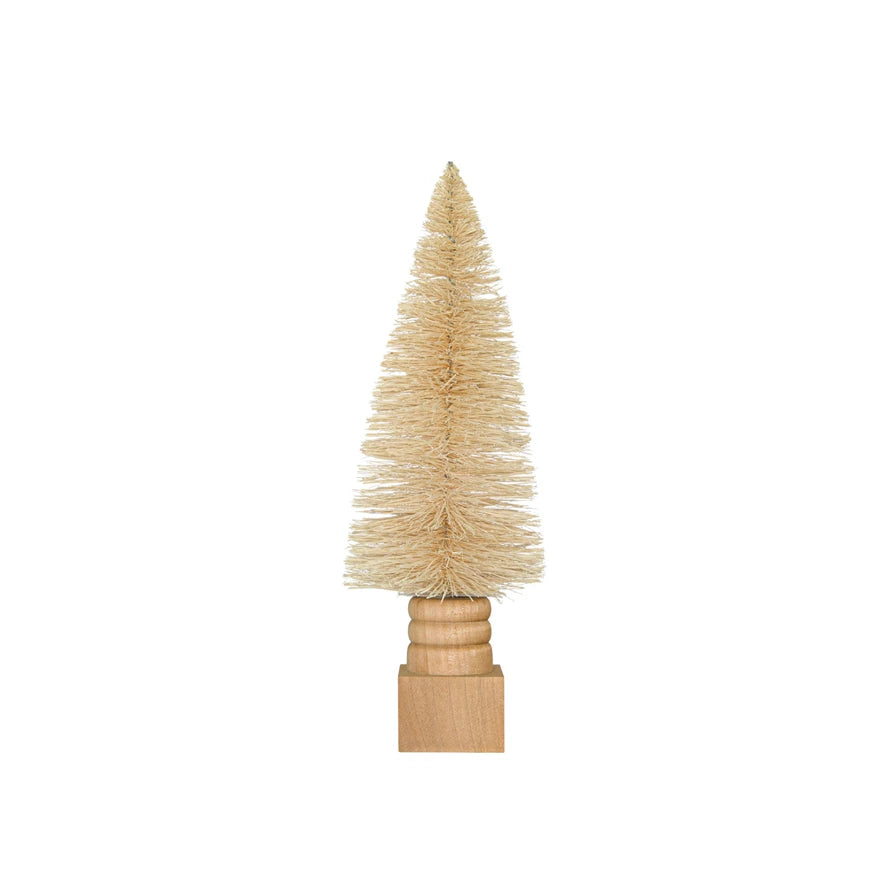 Sisal Bottle Brush Tree in Cream