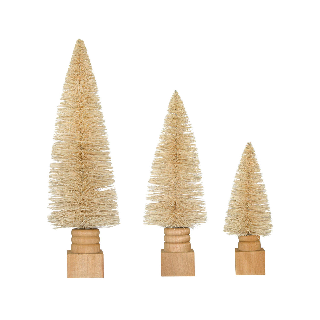 Sisal Bottle Brush Tree in Cream