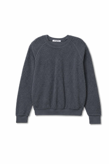 Perfect White Tee - Ziggy Reverse Fleece Shrunken Crewneck in Turbulence
