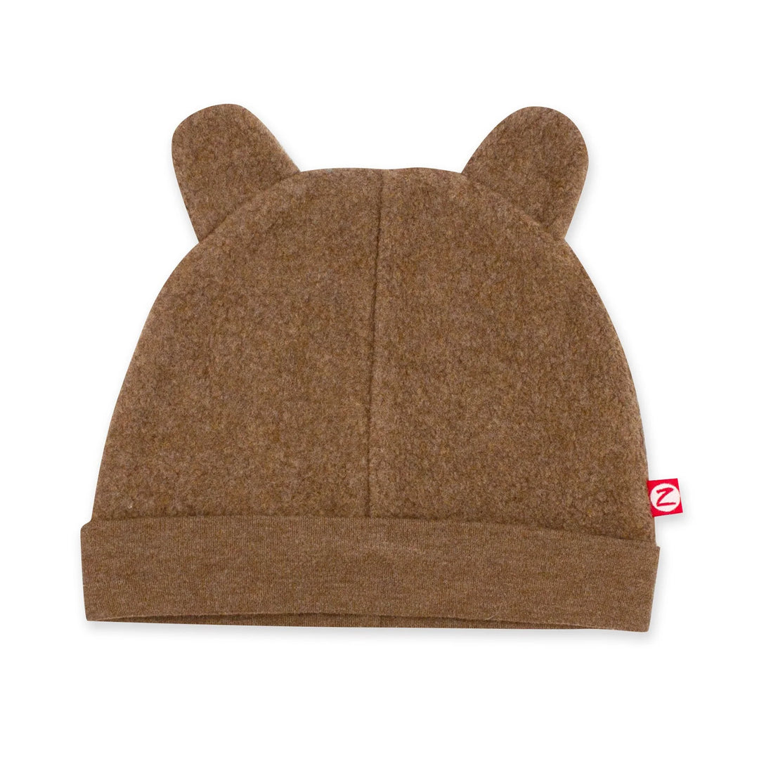 Zutano – Cozie Fleece Hat in Heather Mocha