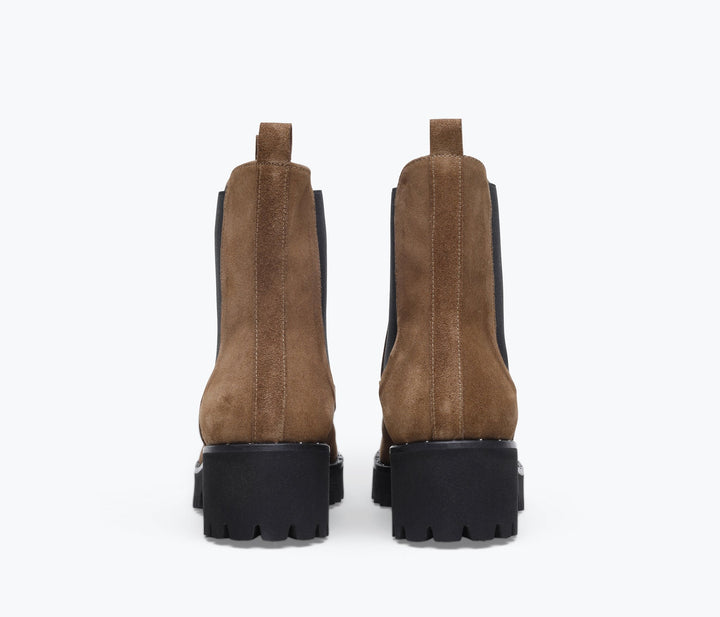 Freda Salvador – Brooke Chelsea Ankle Boot in Brown Suede