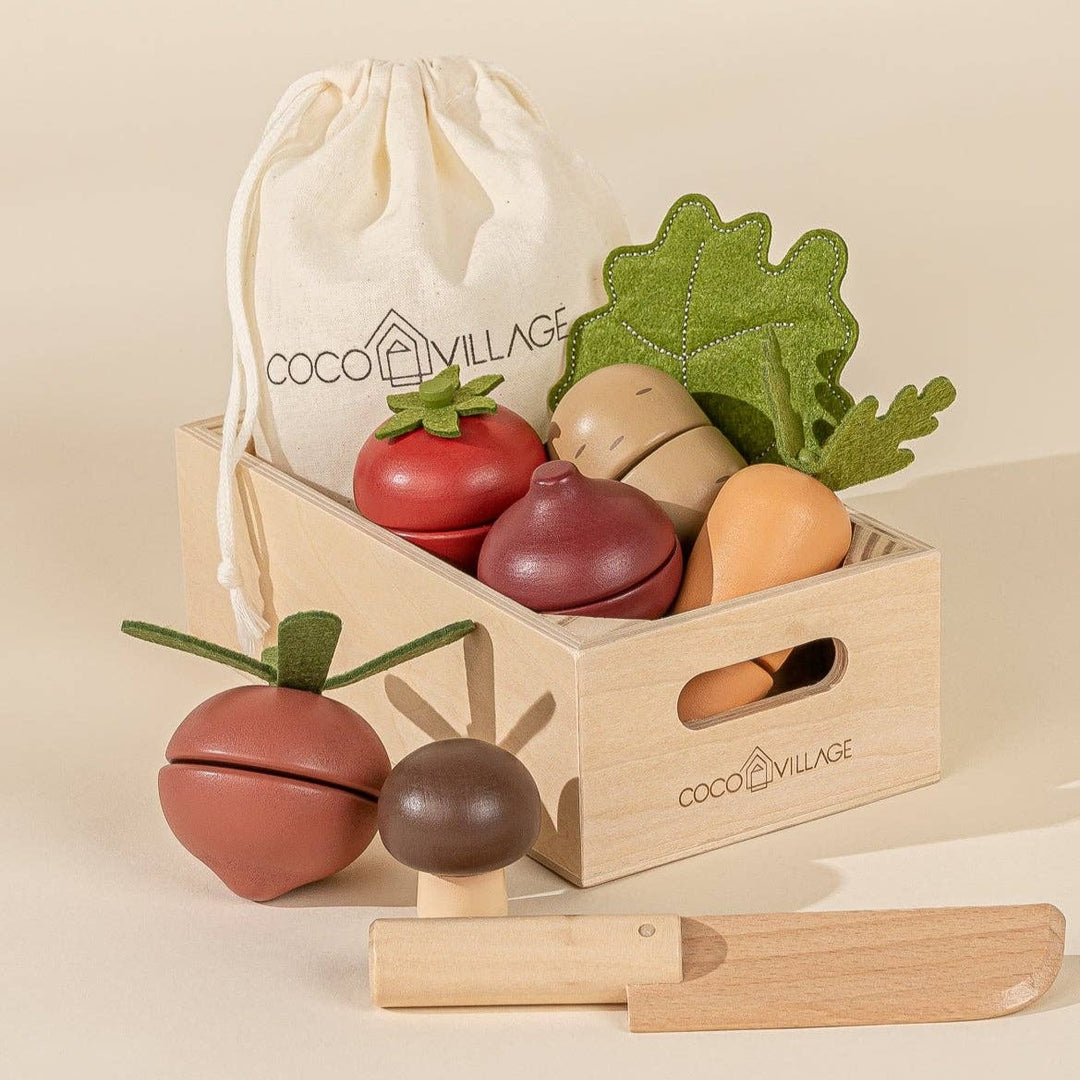 Coco Village - Wooden Vegetables Playset