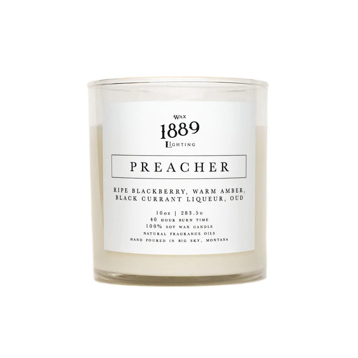 1889 Wax Lighting - Preacher 10oz Candle