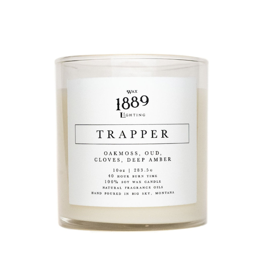 1889 Wax Lighting - Trapper 10oz Candle