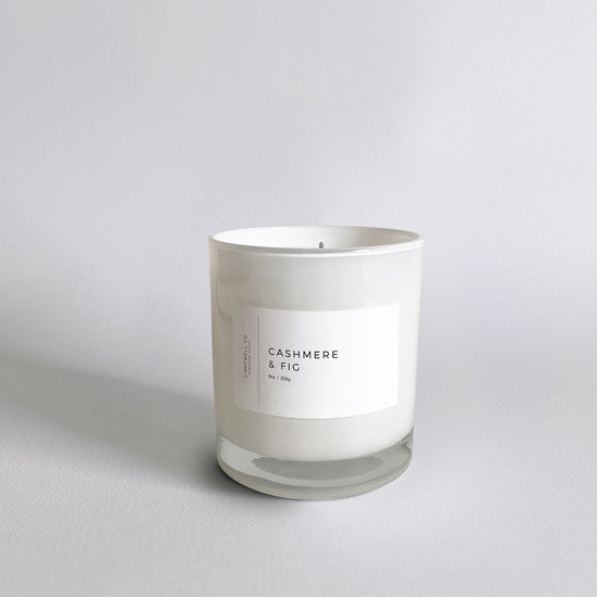 Lightwell Co. - Cashmere & Fig White Tumbler Candle