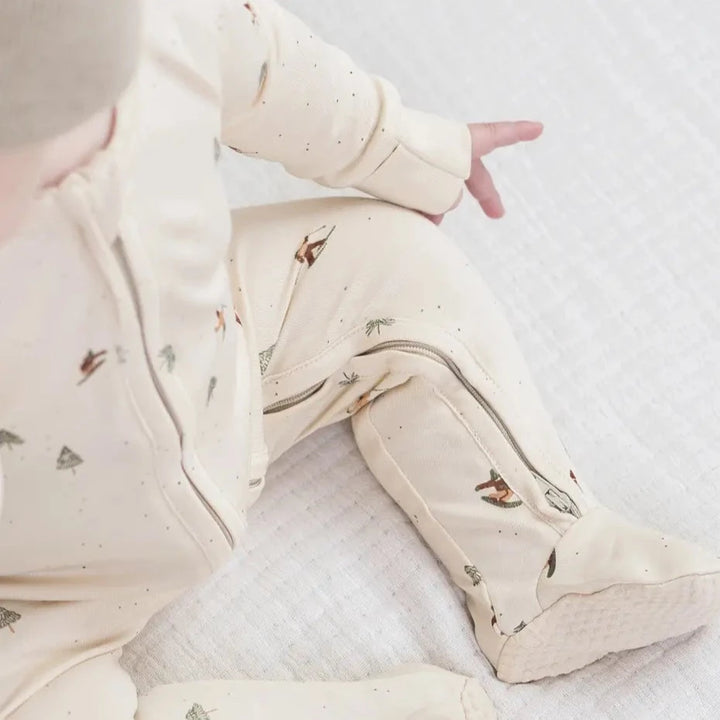 Colored Organics – Peyton Zipper Sleeper in Ski Trails