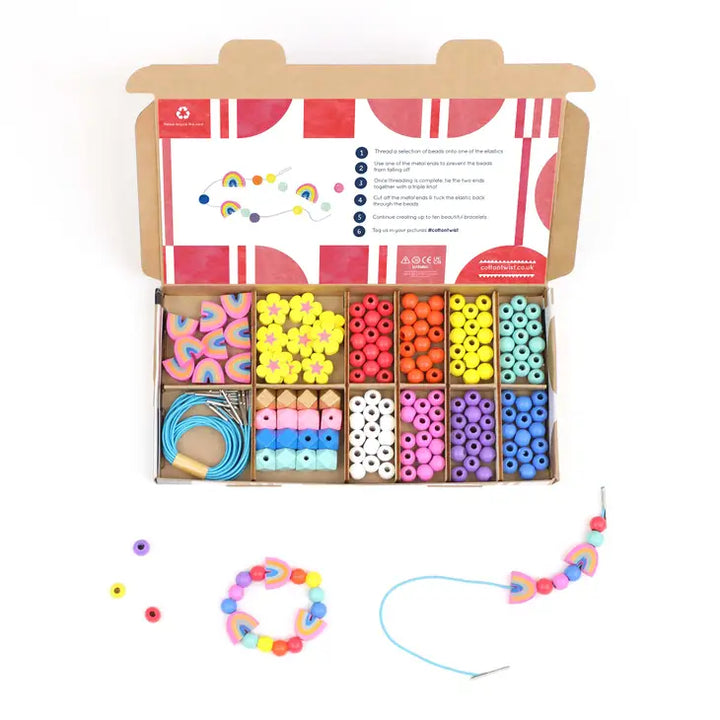 Cotton Twist – Rainbow and Flower Bracelet Kit