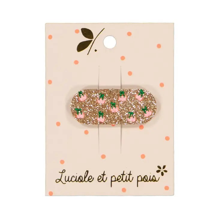 Luciole et Petit Pois – Cherry Hairclip in Pink