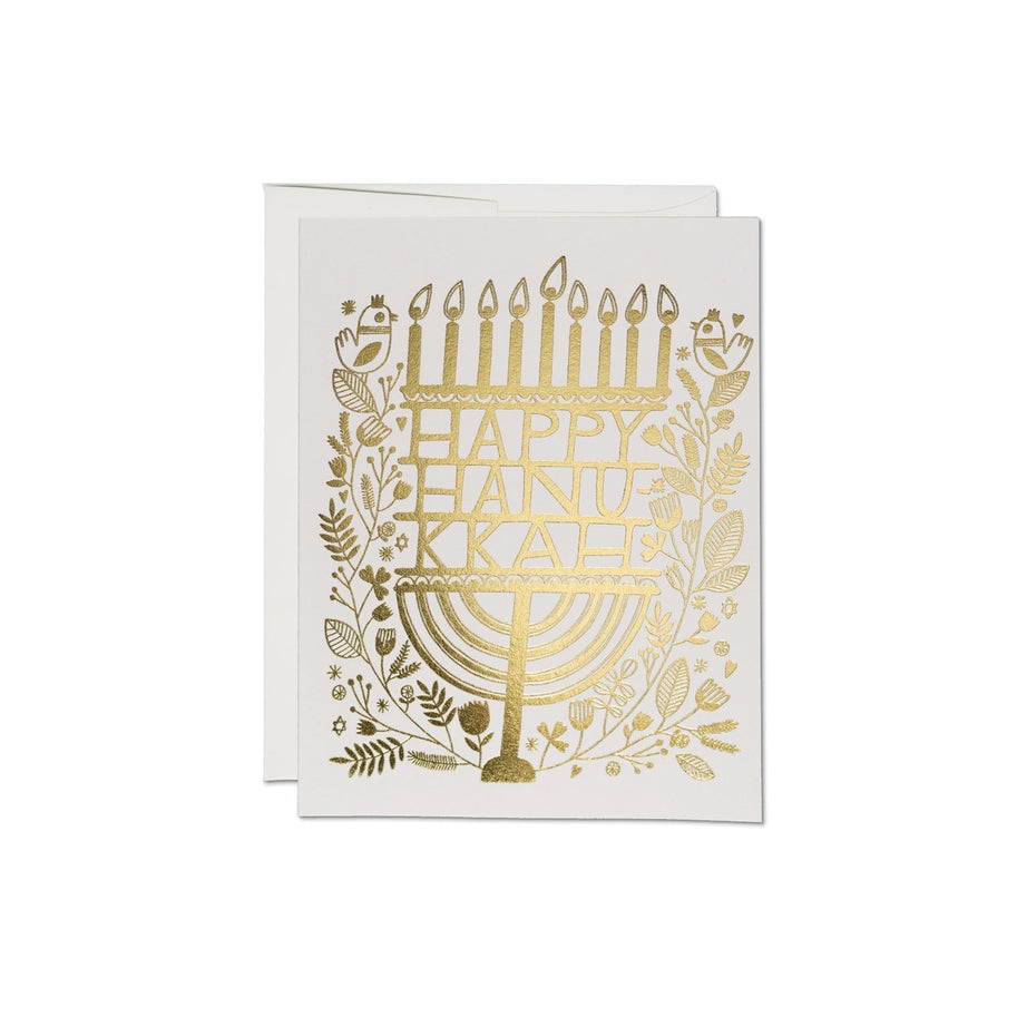 Red Cap Cards - Hanukkah Candles