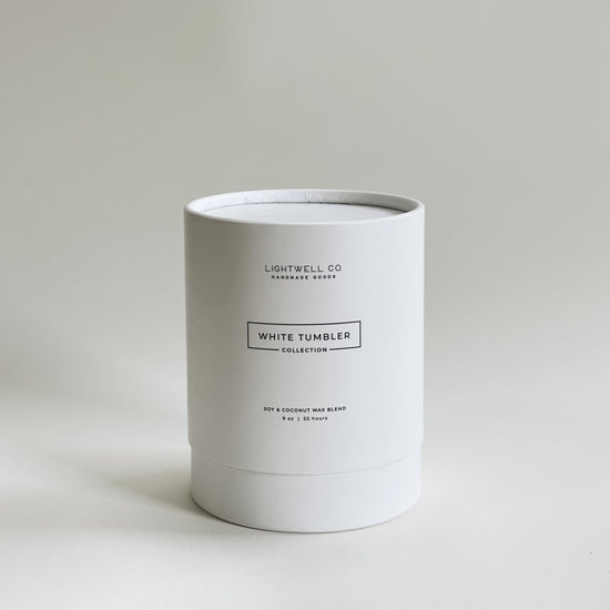 Lightwell Co. - Cashmere & Fig White Tumbler Candle