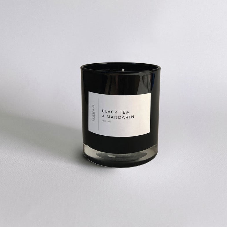 Lightwell Co. – Black Tea & Mandarin Black Tumbler Candle