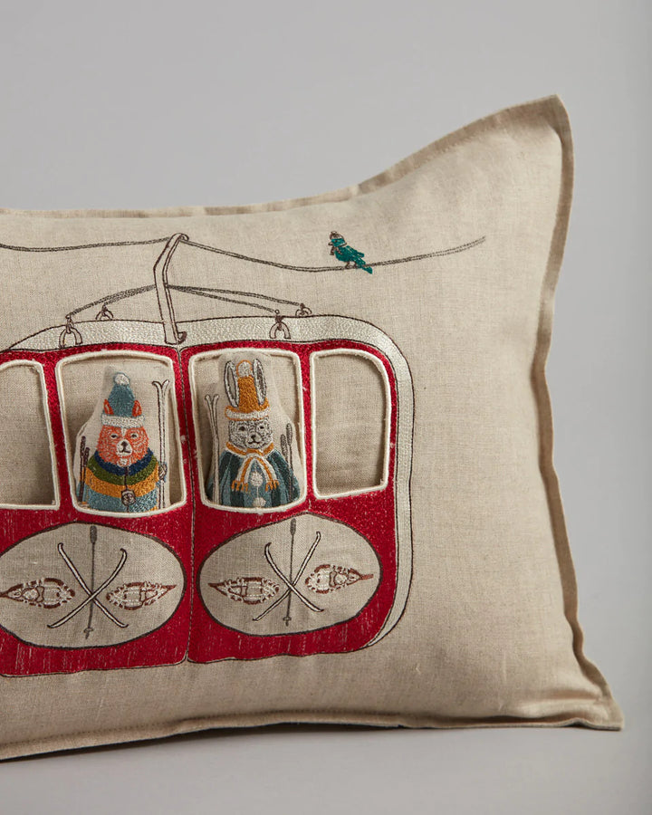 Coral & Tusk – Ski Gondola Pocket Pillow with Insert
