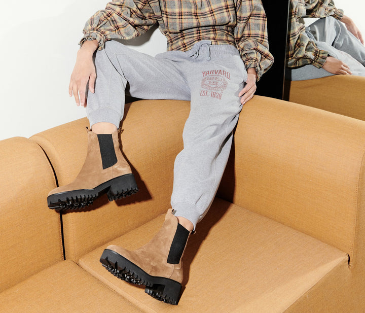 Freda Salvador – Brooke Chelsea Ankle Boot in Brown Suede