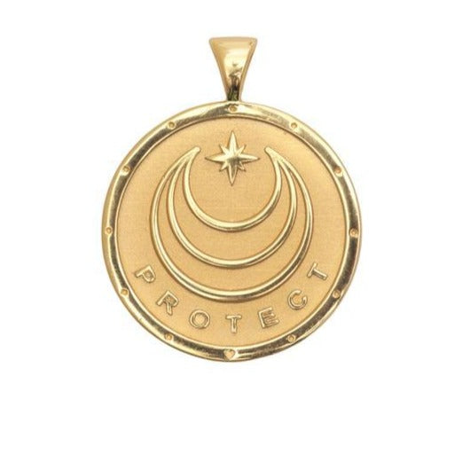 Jane Winchester - Small Protect Pendant on 18" Drawn Link Chain