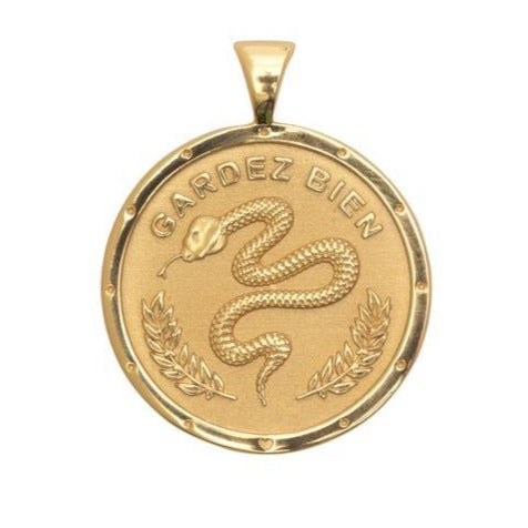 Jane Winchester - Small Protect Pendant on 18" Drawn Link Chain