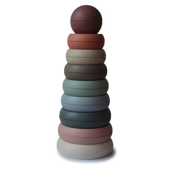 Mushie - Stacking Rings Toy in Original Colors