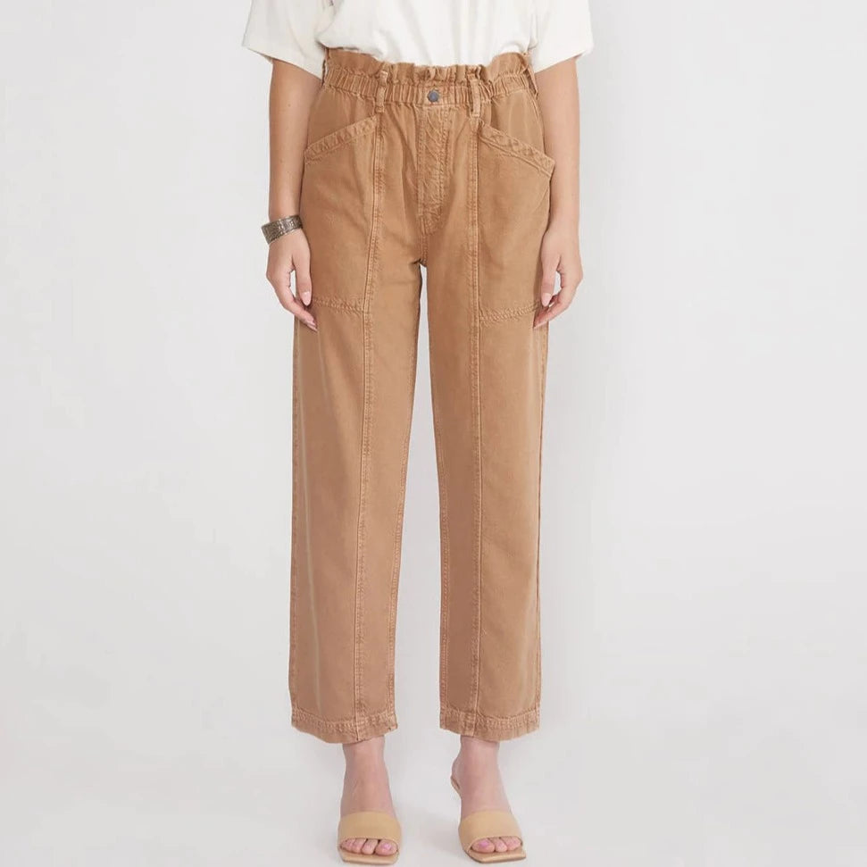 Etica – Wade Relaxed Trouser in Vintage Tawny Brown