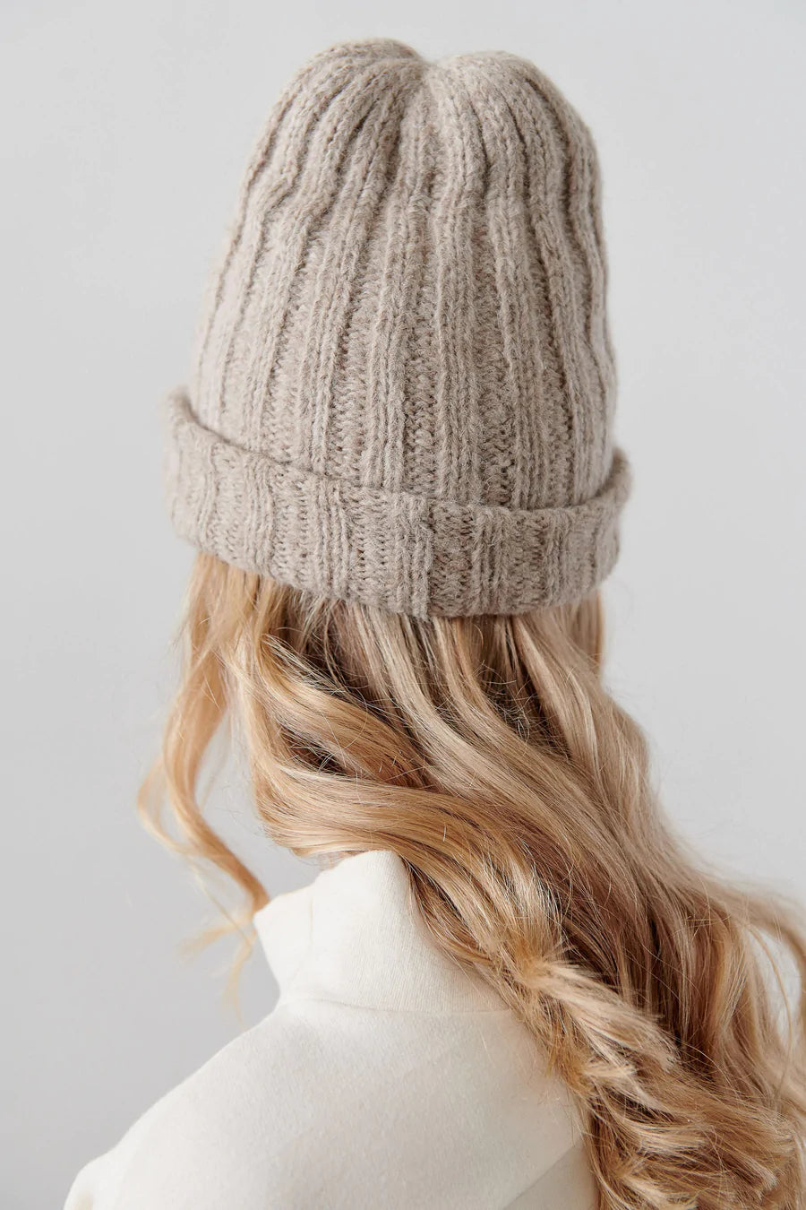 Wol Hide - Rib Hat in Oatmeal