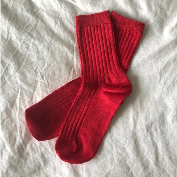 Le Bon Shoppe - Mercerized Combed Cotton Rib Socks