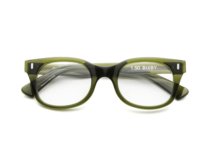 Caddis – Bixby Reading/Bluelight Glasses in Heritage Green