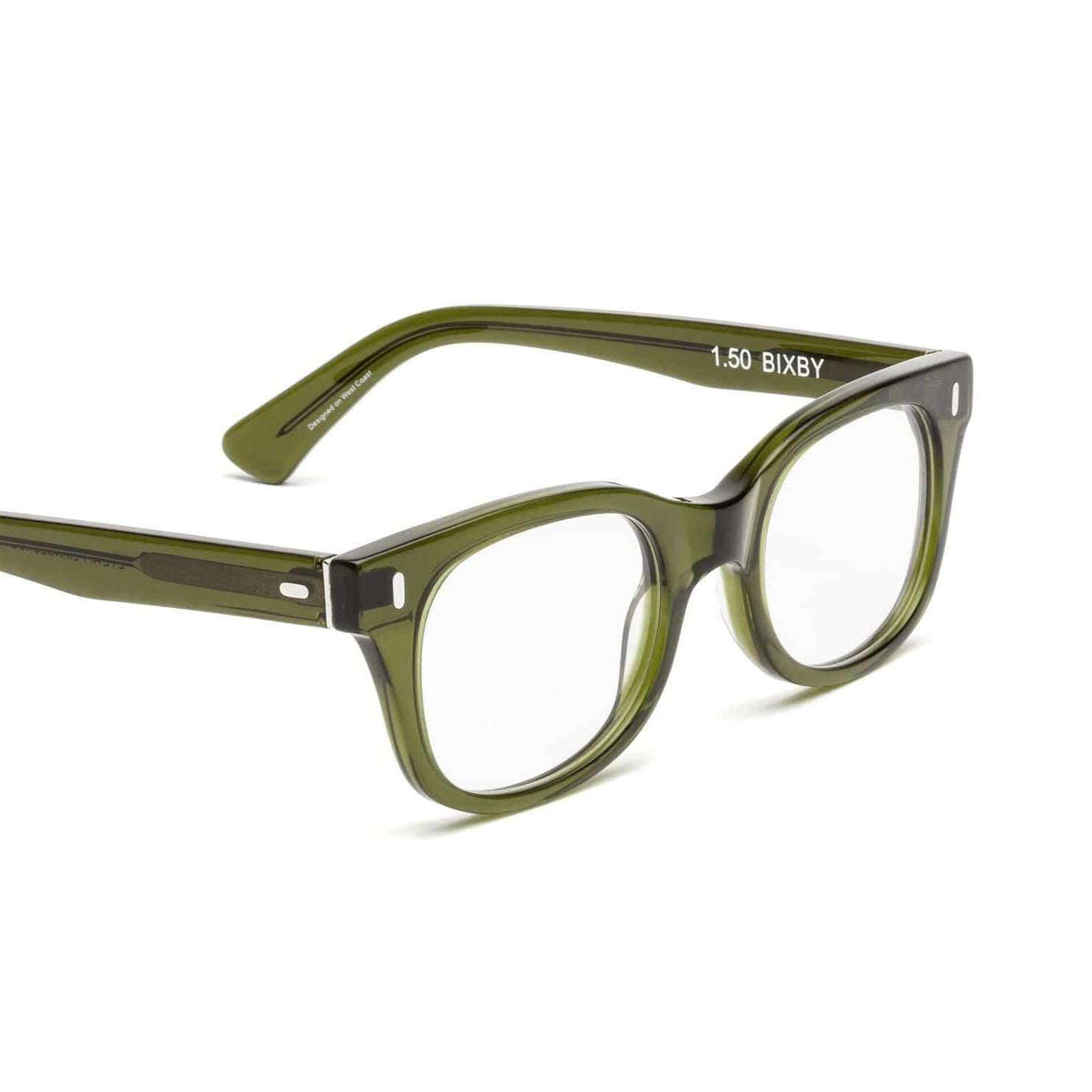 SAAD ヒーシー Caddis – Bixby Reading/Bluelight Glasses in Heritage Green – Salchicha