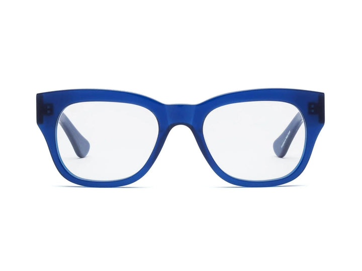 Caddis – Miklos Blue Light + Reading Glasses in Polished Minor Blues