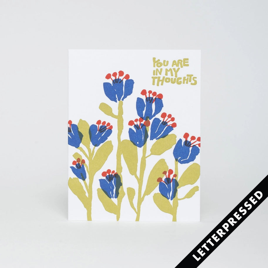 Egg Press – In My Thoughts Flowers Card