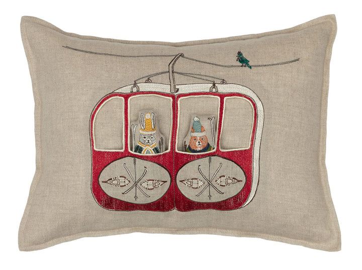 Coral & Tusk – Ski Gondola Pocket Pillow with Insert